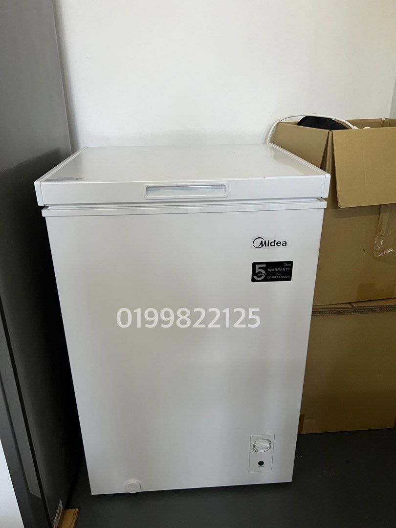 MIDEA 130L Deep Freezer / Chest Freezer, TV & Home Appliances, Kitchen