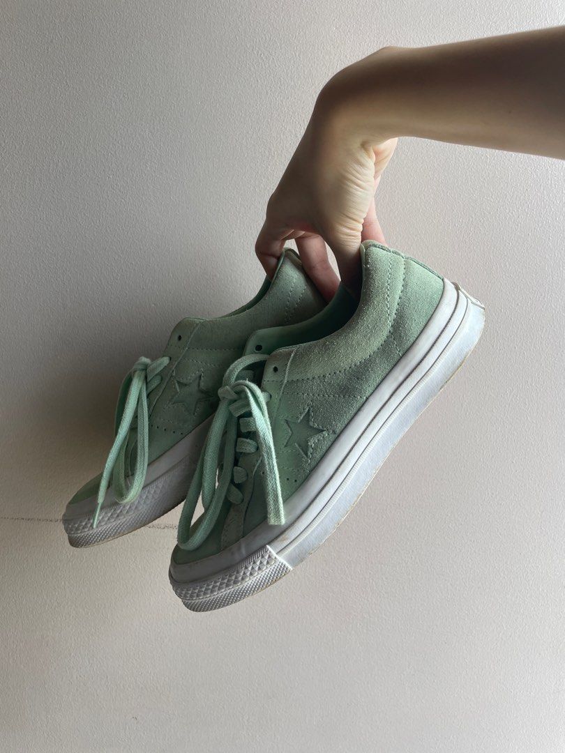 Ladies mint green converse store