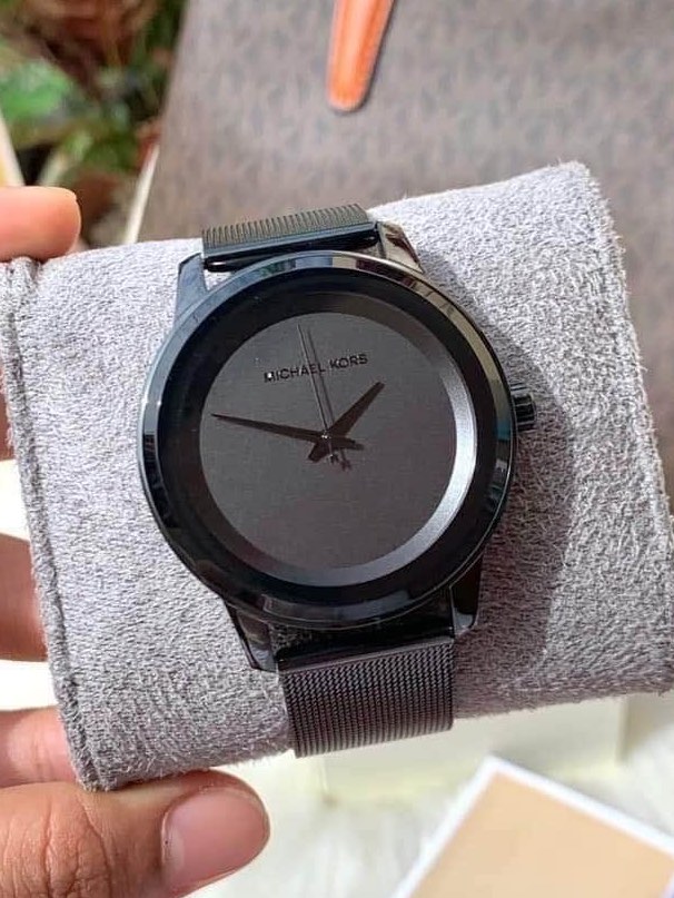 MK MESH STRAP ALL BLACK DIAL ADJUSTABLE STRAP AUTHENTIC WATCH Women s Fashion Watches Accessories Watches on Carousell