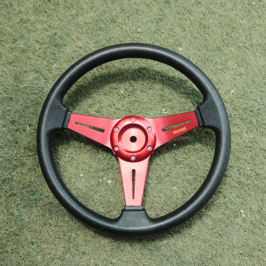 MOMO steering wheel + adapter (Thrustmaster wheel base ) T300/TGT etc., Car Accessories
