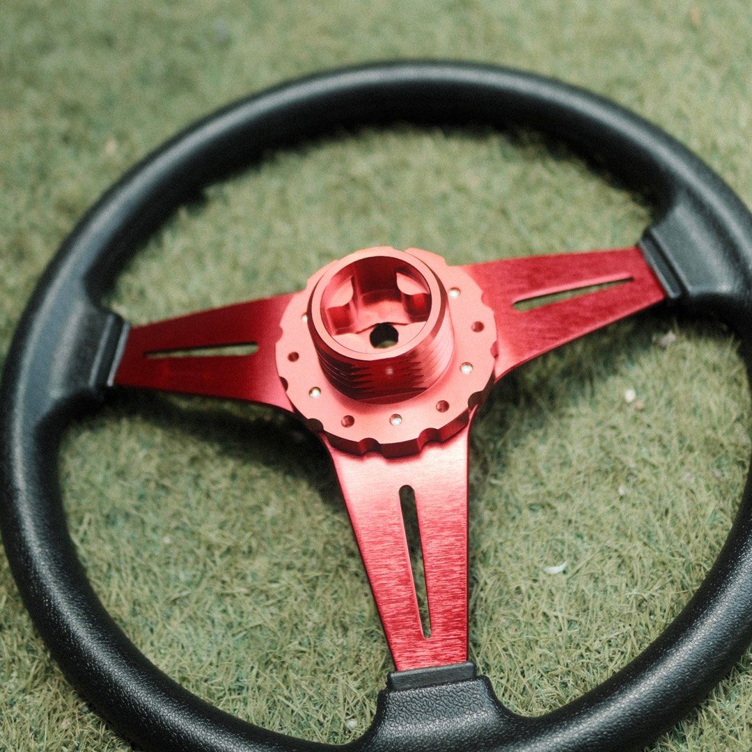 MOMO steering wheel + adapter (Thrustmaster wheel base ) T300/TGT etc., Car Accessories