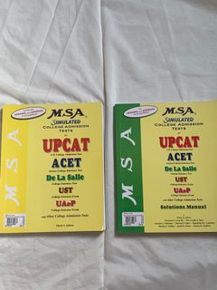 MSA  simulated college admission test reviewer