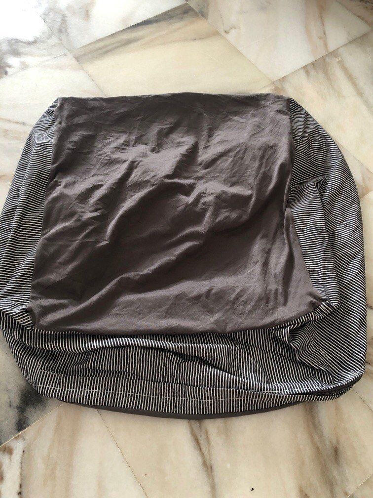 Muji Square Bean Bag Cover Aussie, Furniture & Home Living, Home Decor