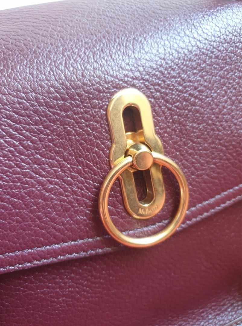 Mulberry Gracy Satchel Burgundy Leather
