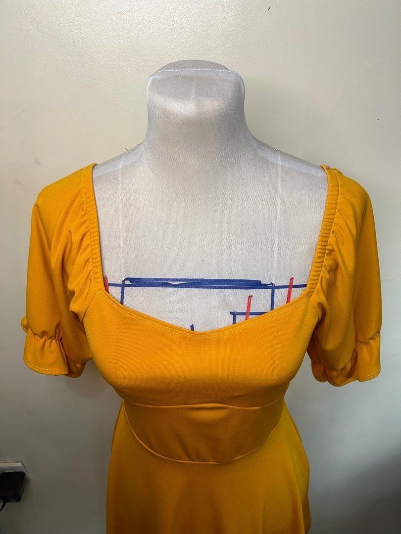 Mustard Color Summer Dress Like New on Carousell