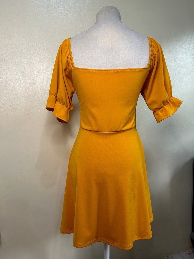 Mustard Color Summer Dress Like New on Carousell