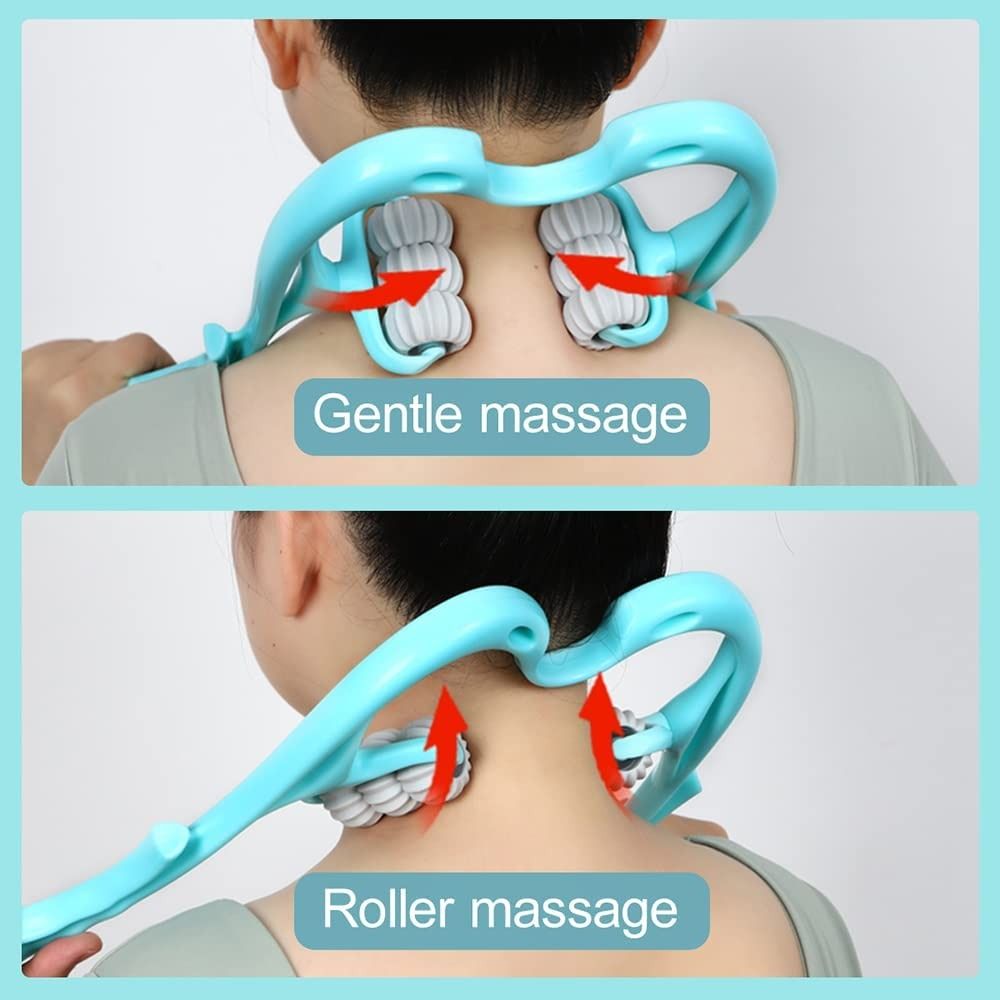 Neck & Shoulder Massage Roller For Therapeutic Pressure Relief