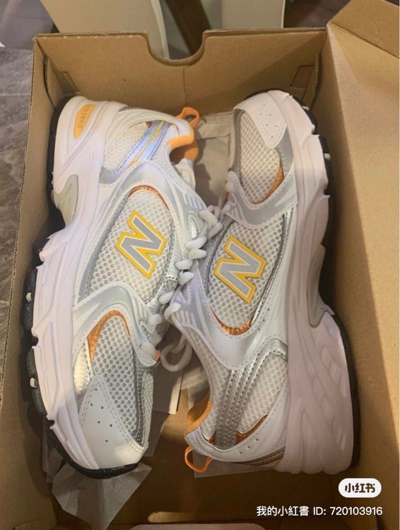 New Balance 530 Orange Silver Women s Fashion Footwear Sneakers