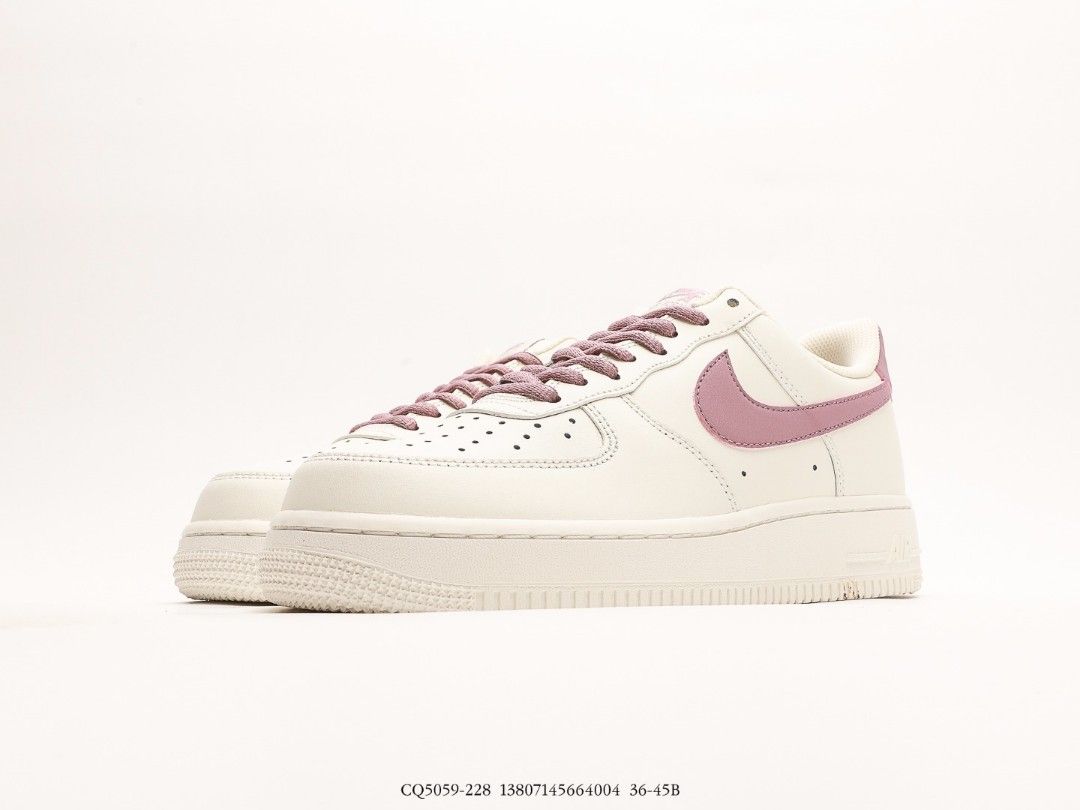 Nike air force ones light pink top