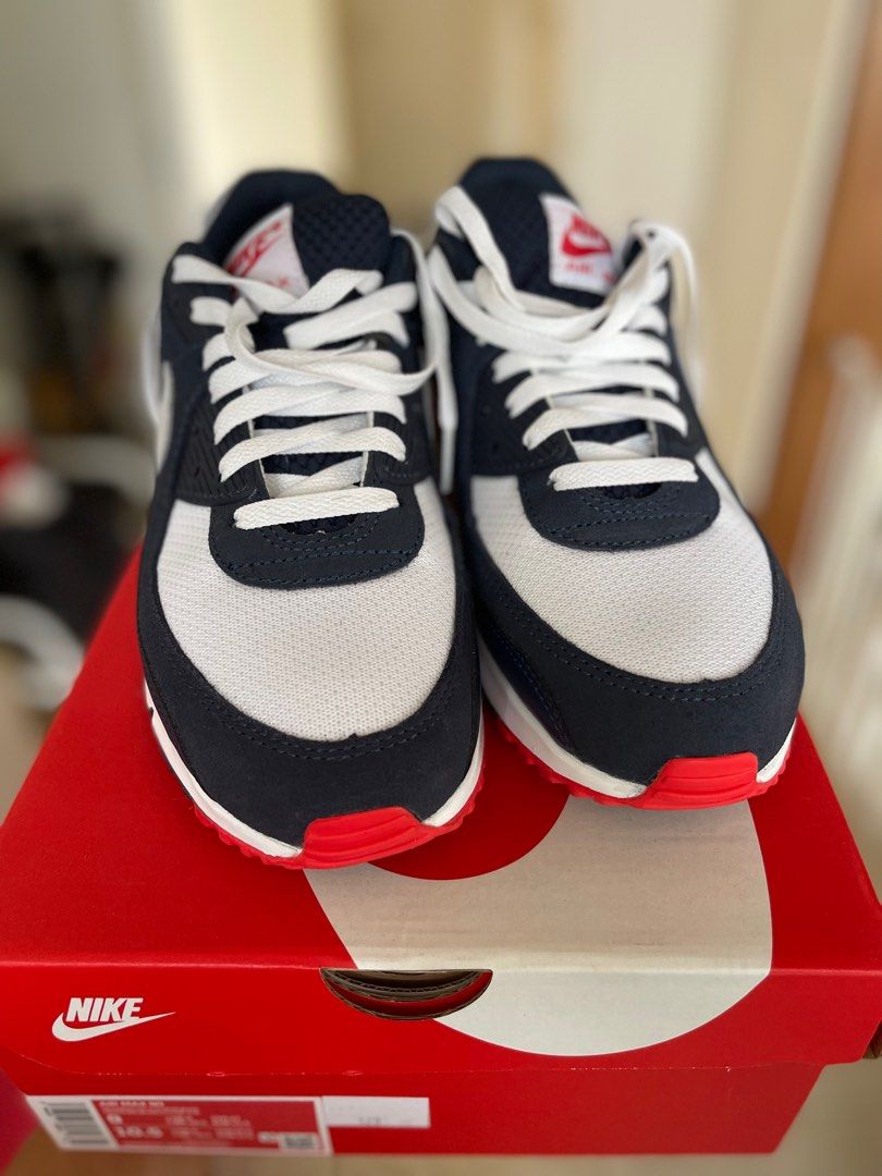 Nike Air Max 90 Obsidian White Red Pure Plat