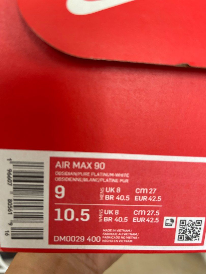 Nike air max best sale 27 white and red