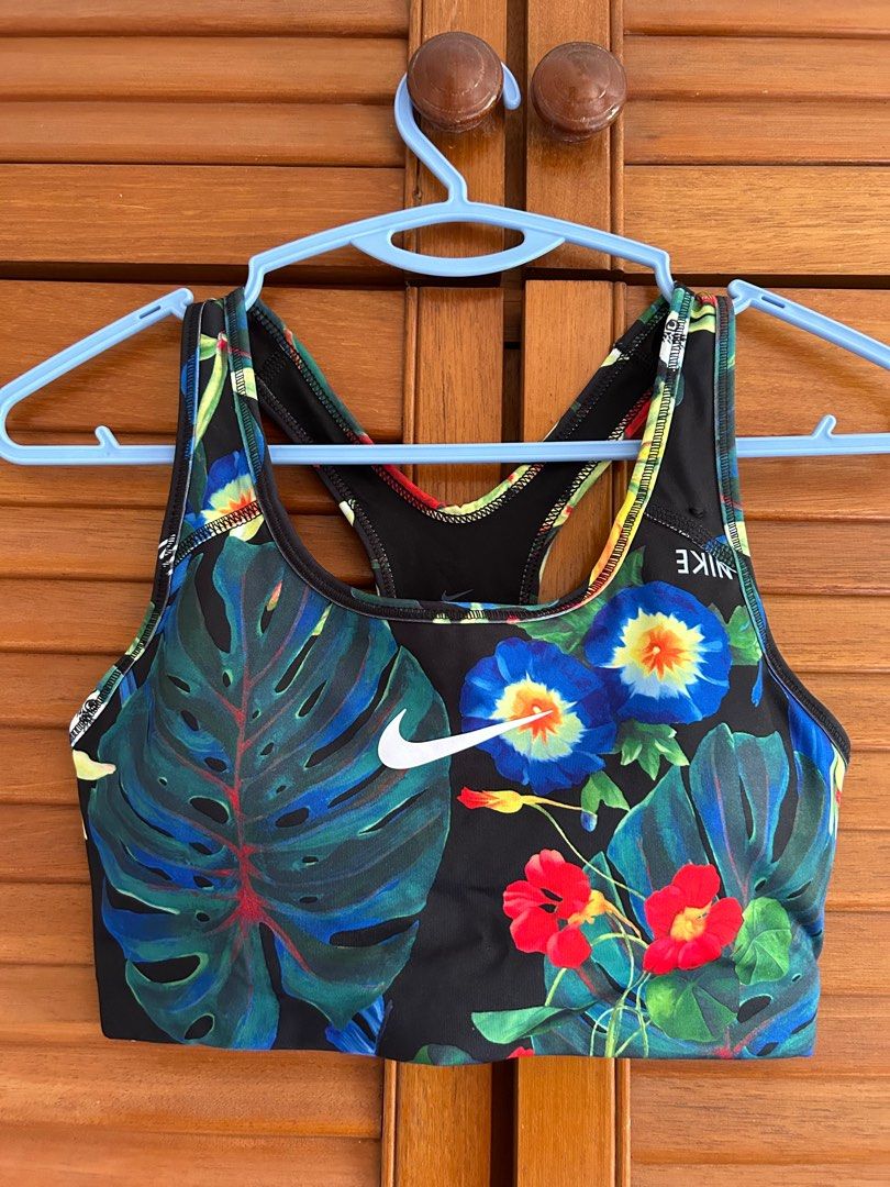 Nike Floral Sports Bra Women s Fashion Activewear on Carousell