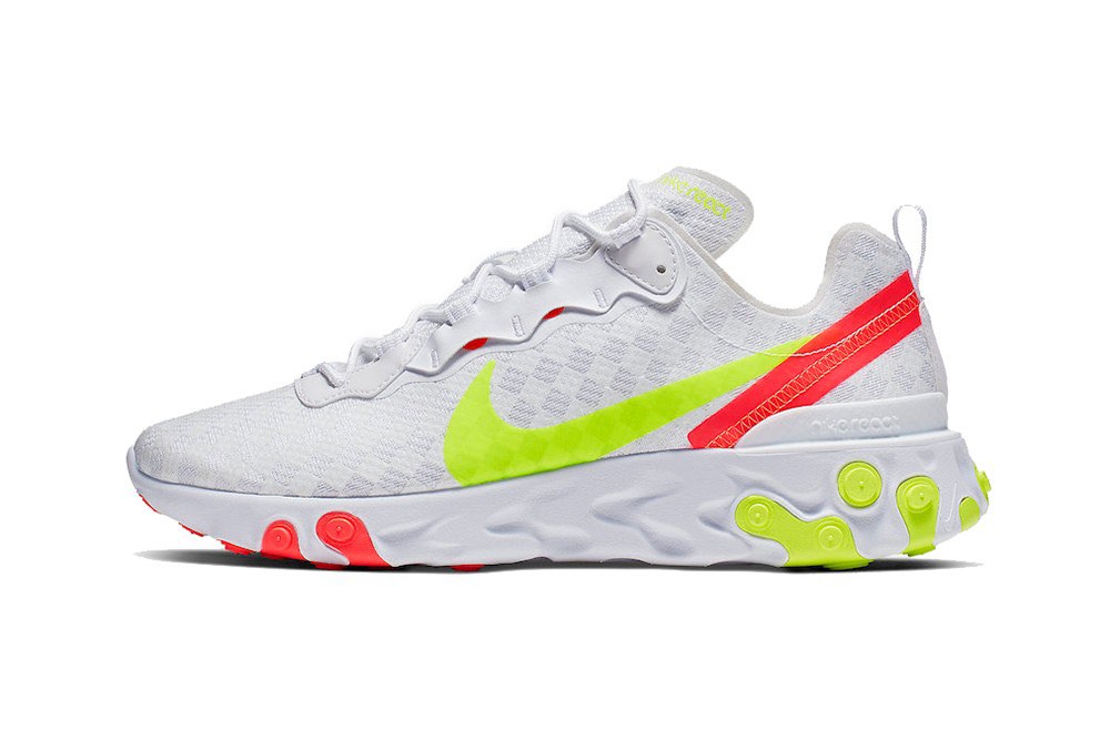 Nike react neon sale