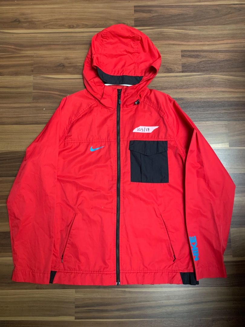 Womens red nike windbreaker store