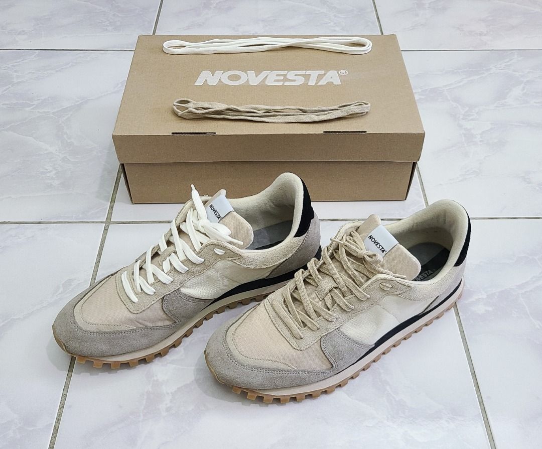 Novesta Marathon Trail Beige Runner UK9 EU43 斯洛伐克手工慢跑鞋 NB可參考