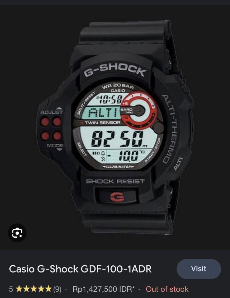 CASIO G-SHOCK GDF-100 - 腕時計(デジタル)