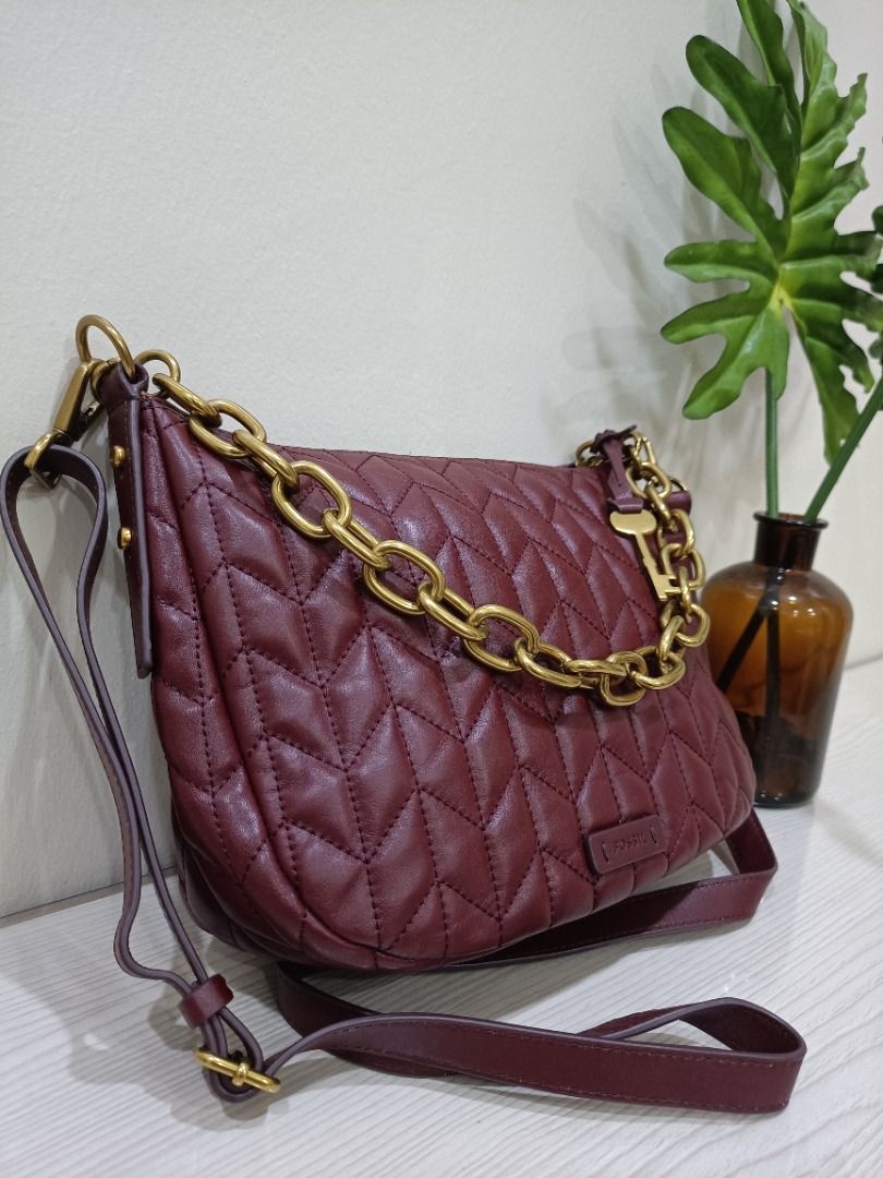 Original Fossil Jolie Crossbody Wine