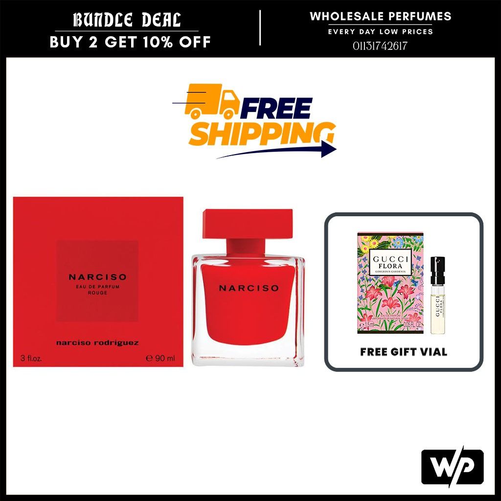 ORIGINAL NARCISO RODRIGUEZ NARCISO ROUGE 90ML EDP FOR WOMEN