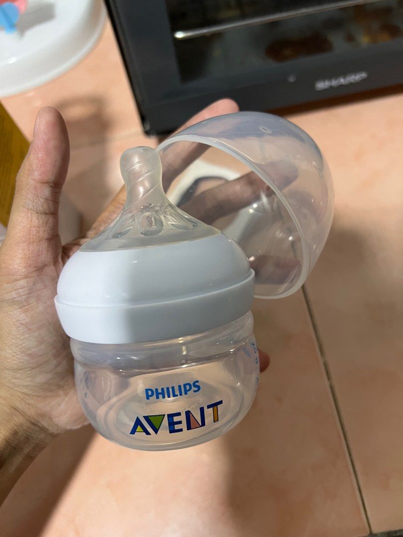 ORIGINAL Philips Avent Natural Baby Bottle Clear 2oz