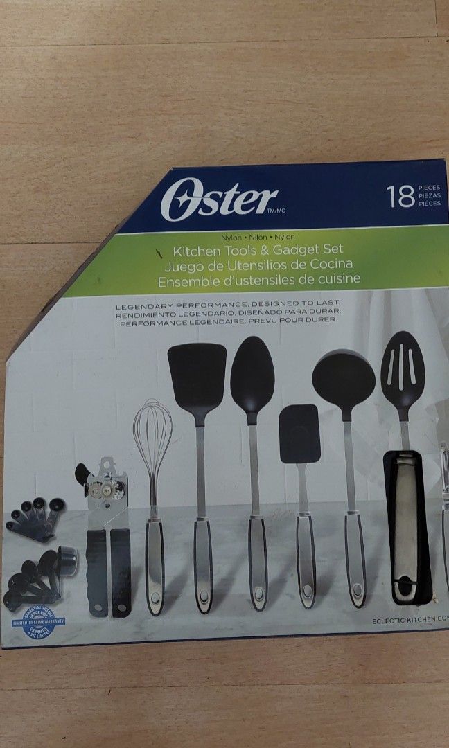oster 18-pc kitchen tools and gadgets (Category: Dinnerware & Cutlery) located in Manila. Submitted by jen.jen11 (Listing ID 1248173364, Image 1). Description: .