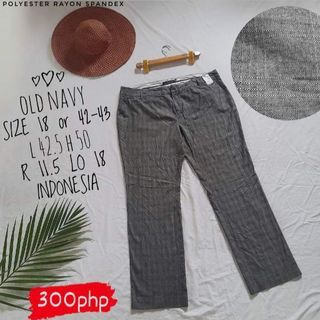 PANTS SLACKS OR TROUSERS SIZE 42-43 old navy gray