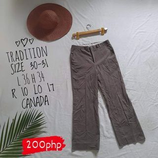 PANTS SLACKS OR TROUSERS SIZE 30-31 Tradition