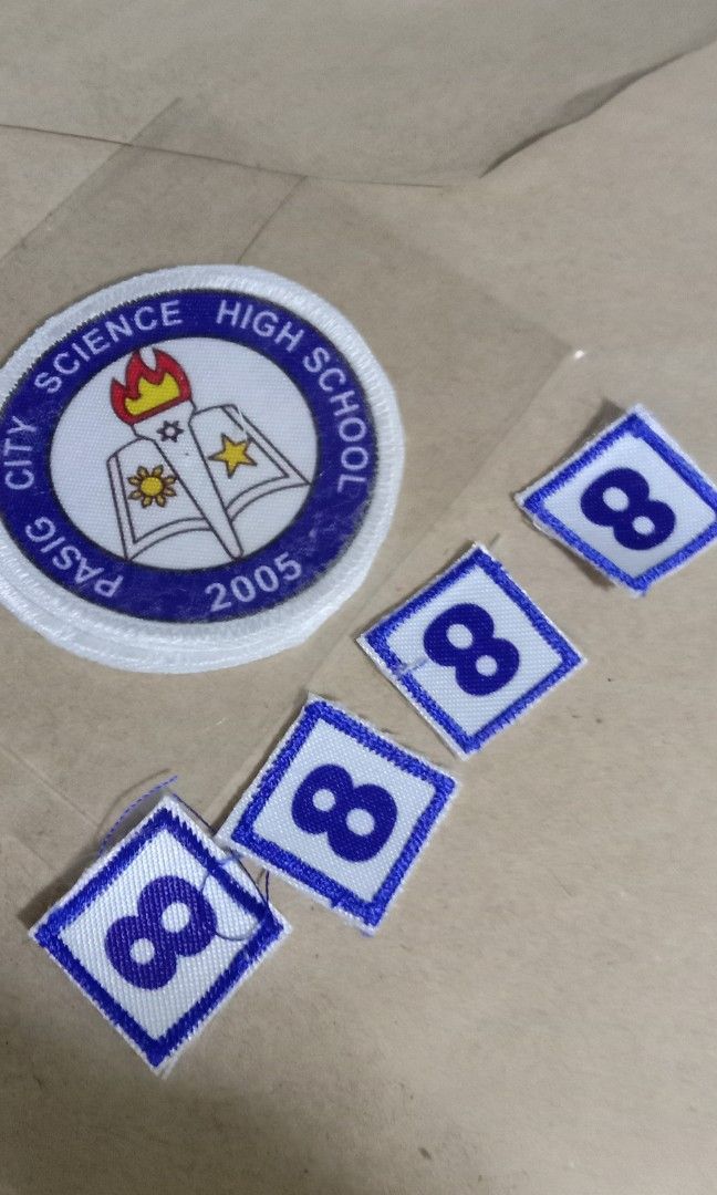Pasig science high school pants patches & number, Men's Fashion, Tops