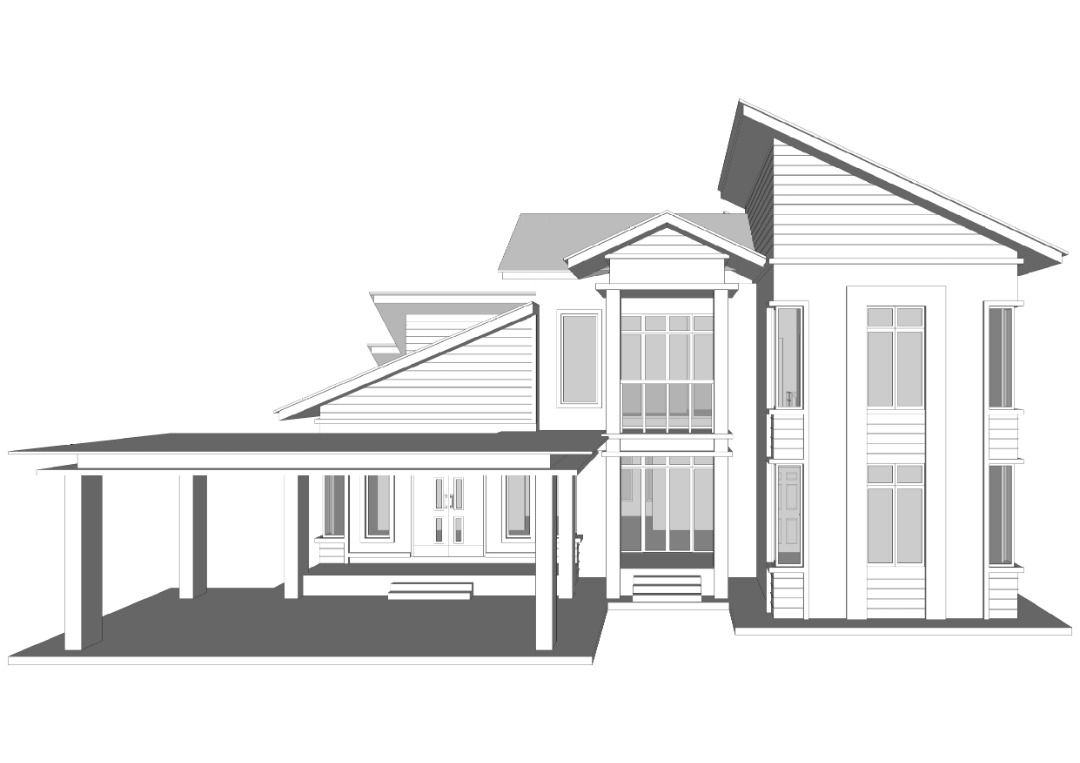 PELAN RUMAH BANGLO 2 TINGKAT 5 BILIK 3 TANDAS BERKELUASAN 3544 KAKI