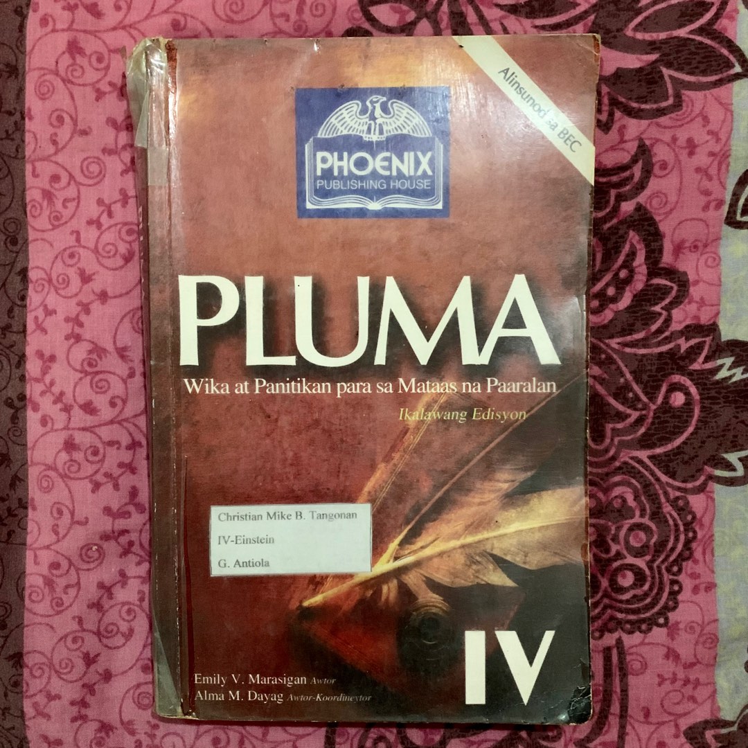 PLUMA Wika at Panitikan sa Mataas na Paaralan IV Ikalawang Edisyon Hobbies Toys Books Magazines Textbooks on Carousell