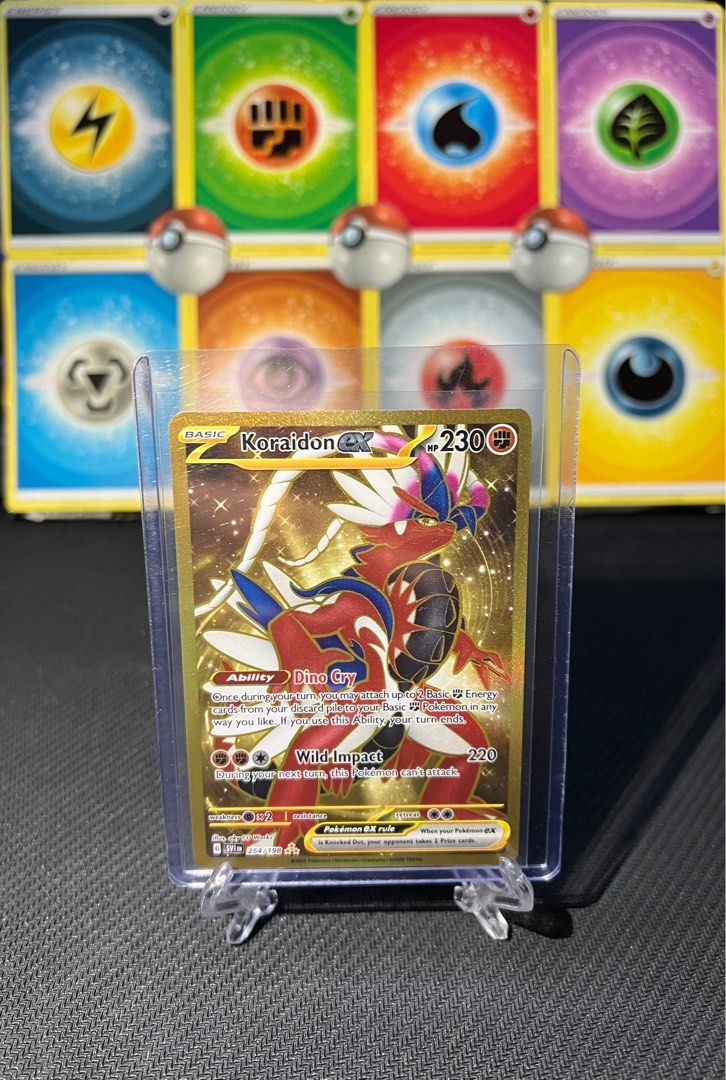 WTS/WTT [PSA 9] Pokemon Koraidon EX Gold #254 - Scarlet Violet Base Slab,  Hobbies & Toys, Toys & Games on Carousell