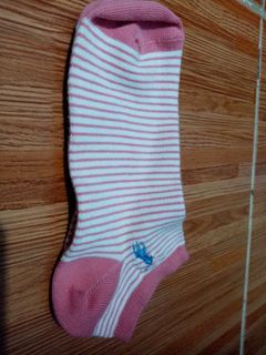 POLO RALPH LAUREN women's ankle socks pink stripes