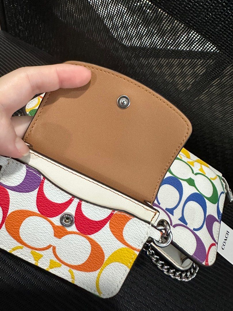 COACH Poppy Crossbody With Card Case In Rainbow - Depop