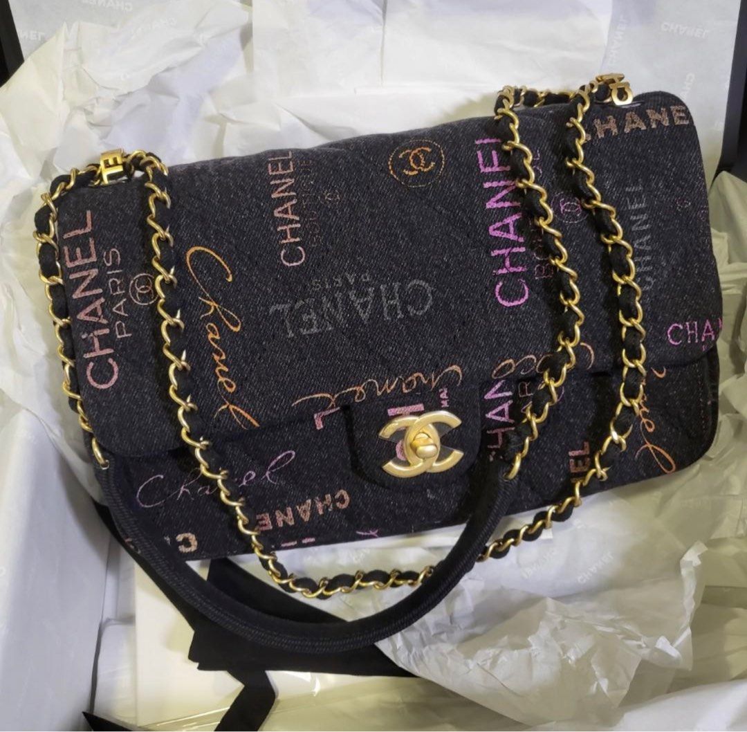 Chanel Vintage Suede Medium Flap Bag Chain CC Turnlock Crossbody