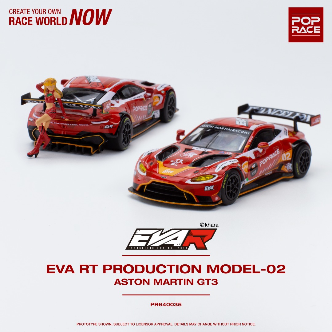 [Pre-Order] Pop Race: 1/64 Aston Martin Vantage GT3 [Eva Racing w