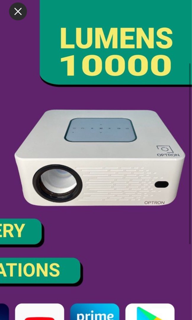 Optron Projector, TV & Home Appliances, TV & Entertainment, Projectors
