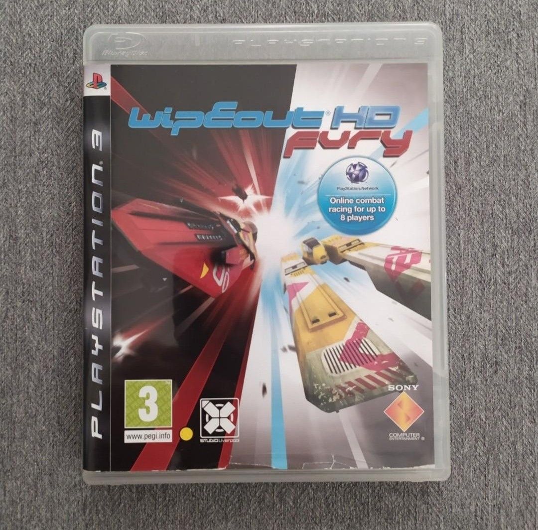 PS3 Wipeout HD Fury for Playstation 3 Video Gaming Video Games