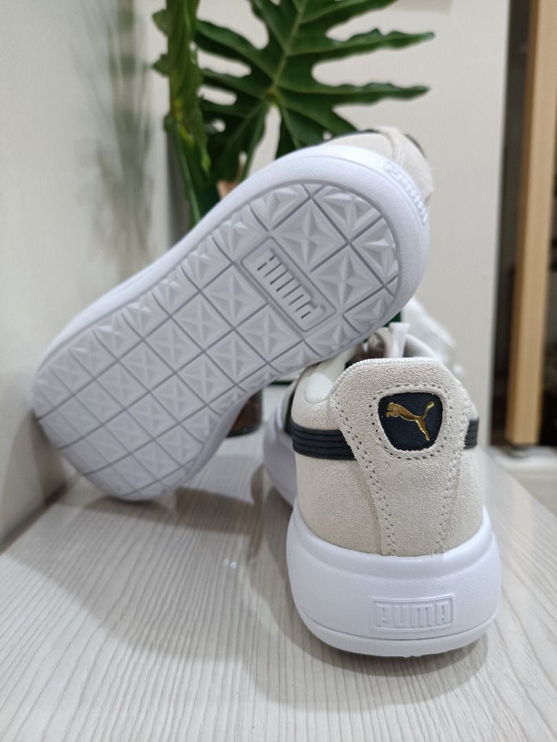 Womens grey puma best sale suede trainers