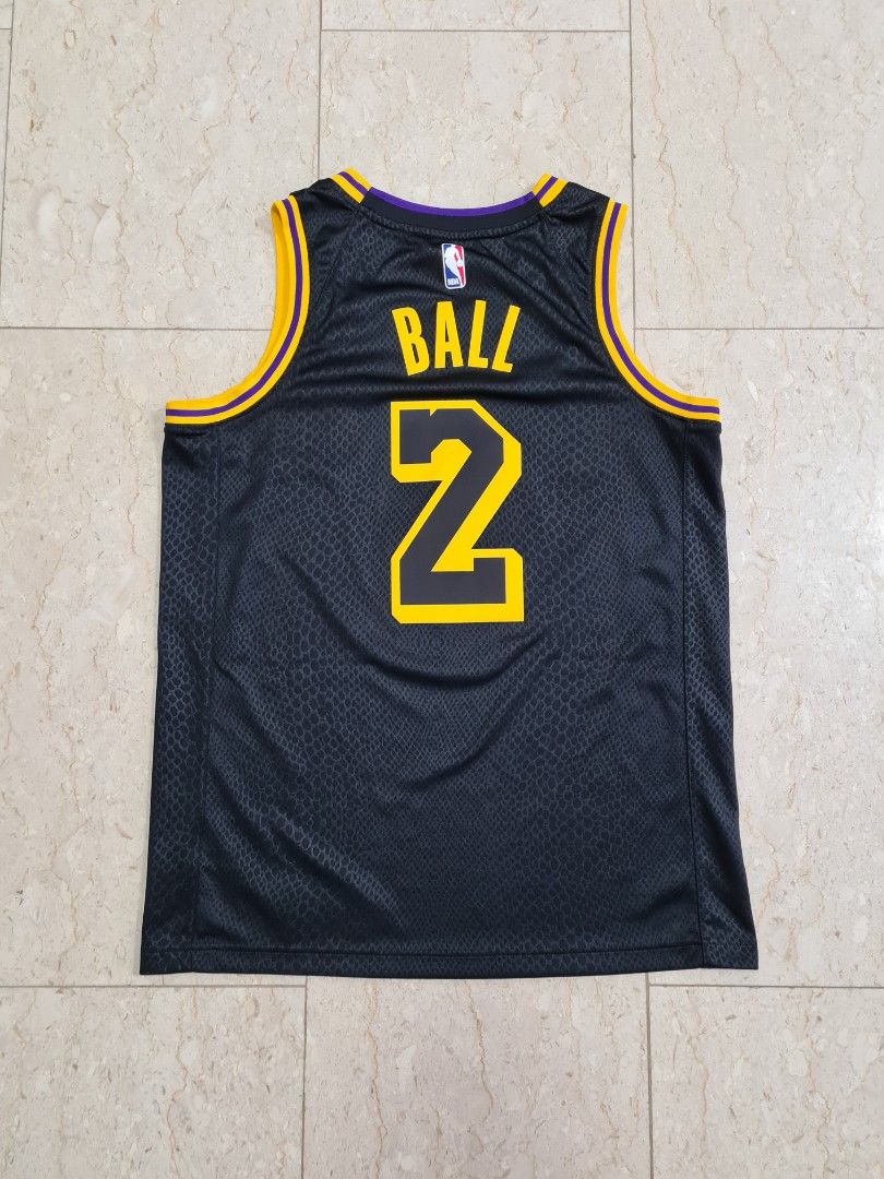 NIKE NBA Lebron James Lakers Jordan Authentic Statement Jersey SZ 44 M  Purple