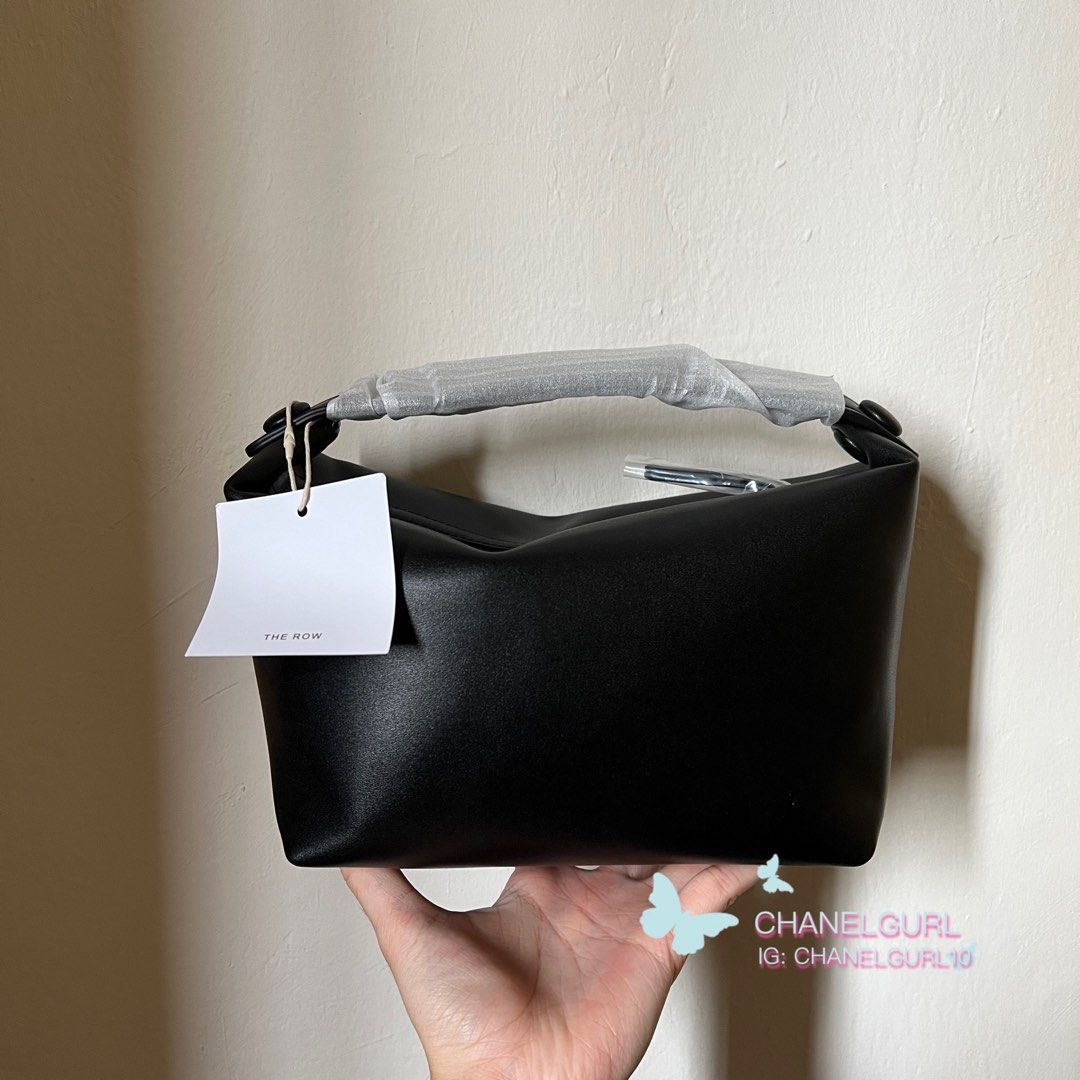 Real Shot The Row Pouch Aesthetic Leather Bag black Luxury Bags