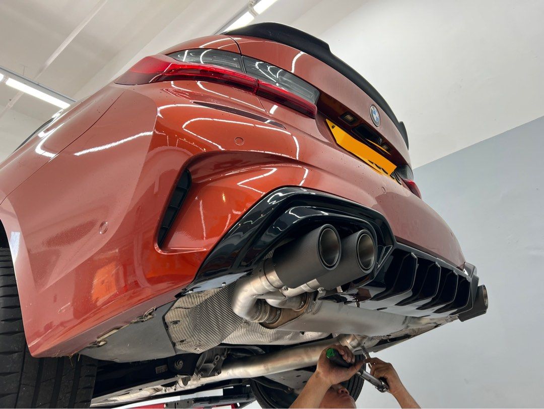 LTA Approved Remus Quad Exhaust for BMW G20 330i with Carbon Titanium ...