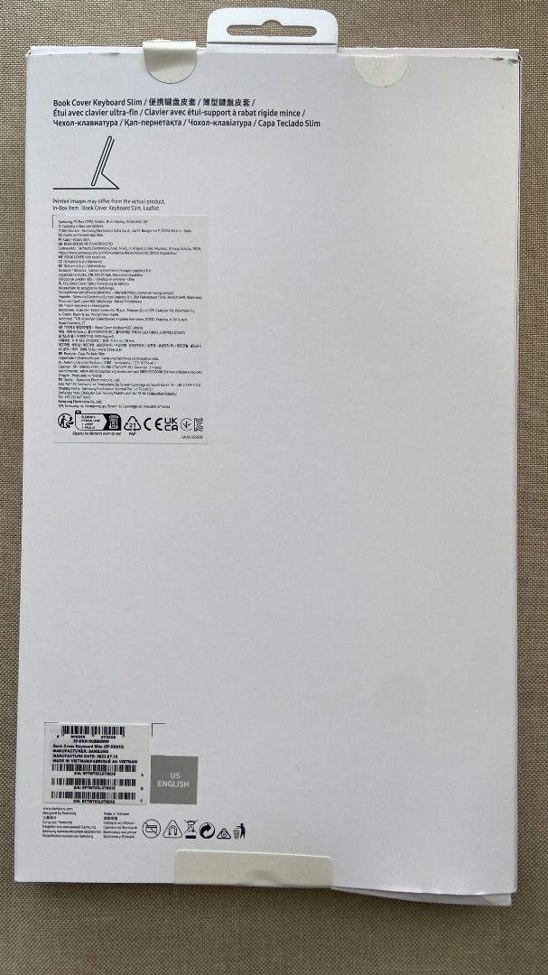 Samsung Galaxy Tab S9+ Book Cover Keyboard Slim, 手提電話, 電話及