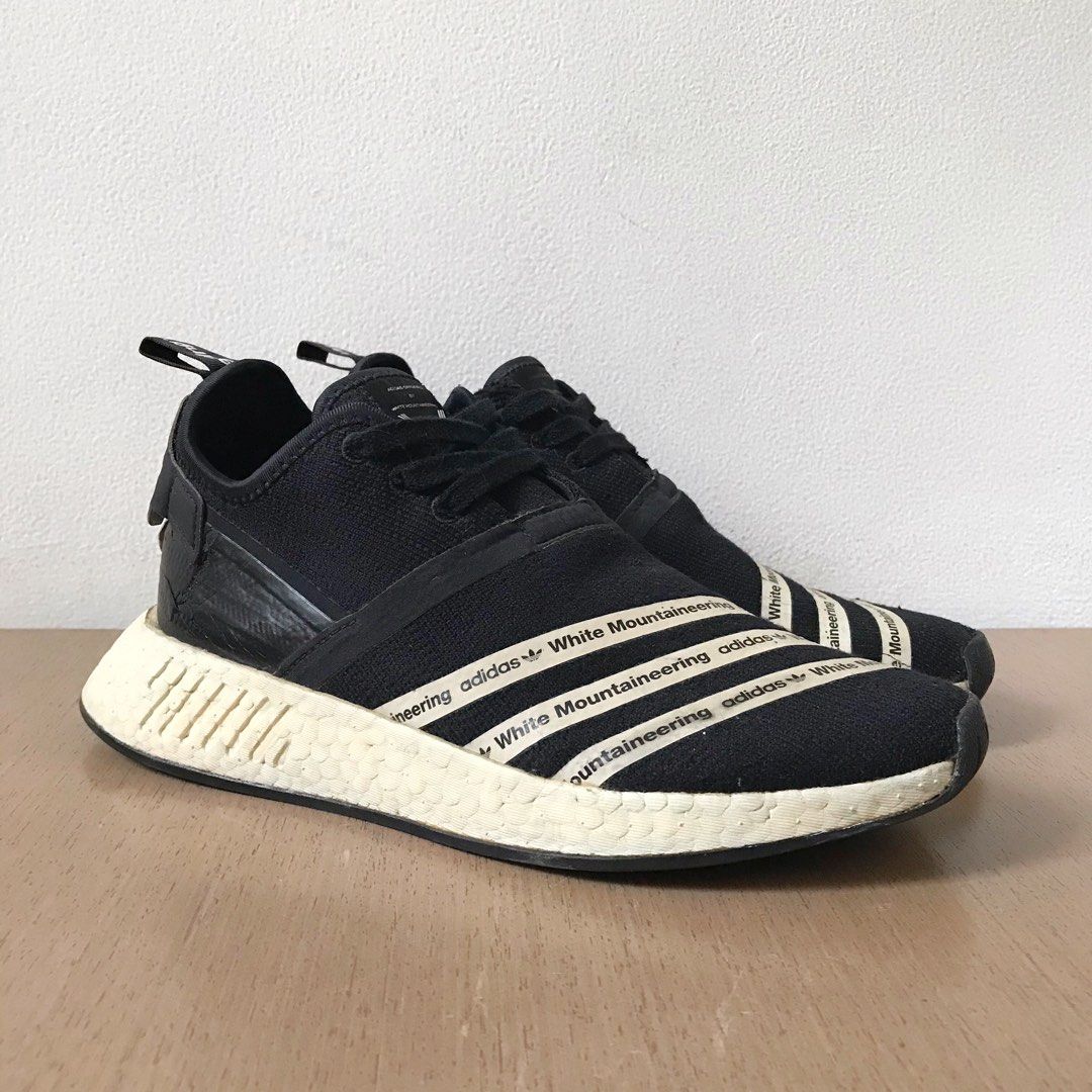 Sepatu White Mountaineering x Adidas NMD R2 size 40.7, Fesyen Pria, Sepatu  , Sneakers di Carousell