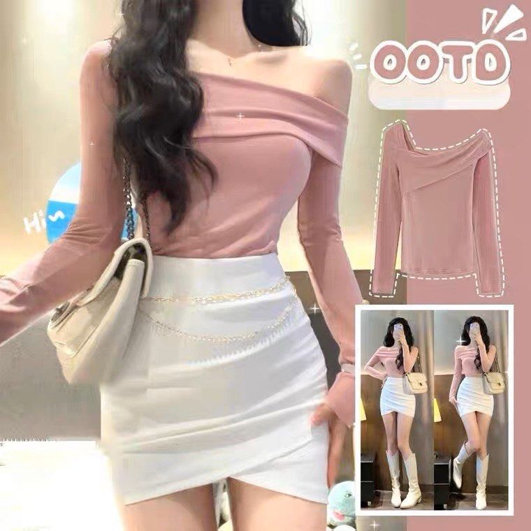 Sexy Off Shoulder Top and short skirts
