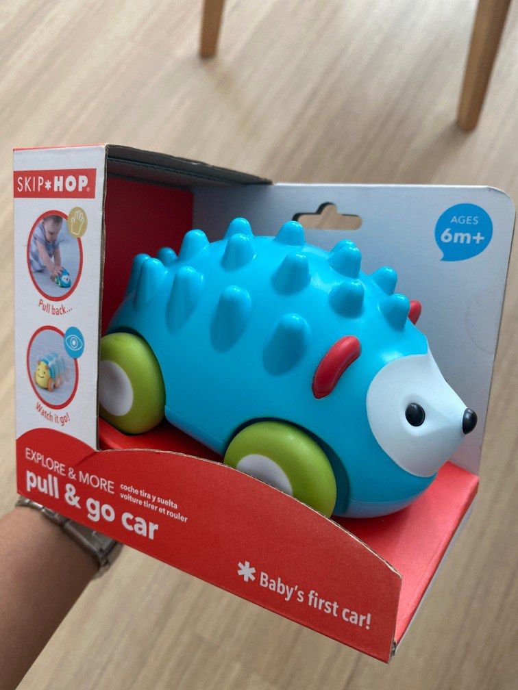 Skip hop pull and go car hedgehog Hobbies Toys Toys Games on