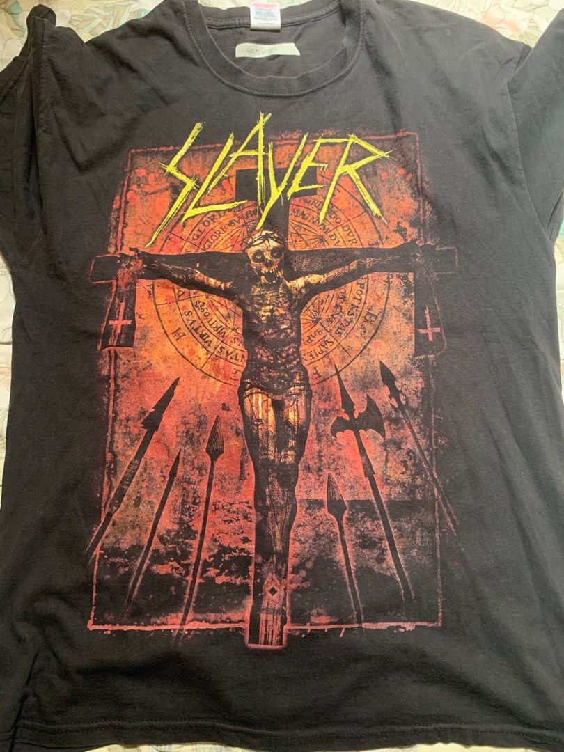 Slayer tour shirt on Carousell