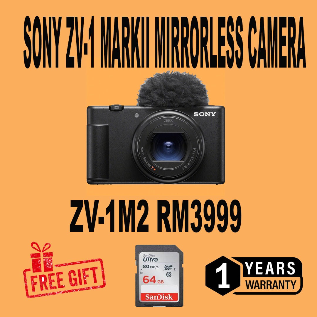 SONY Digital Camera ZV1 MARK II, Photography, Cameras on Carousell