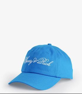 SPORTY & RICH Brand-embroidered six-panel cotton-twill baseball cap
