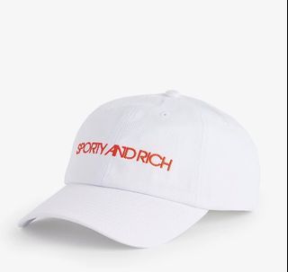 SPORTY & RICH Disco brand-embroidered cotton-twill baseball cap