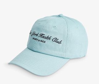 SPORTY & RICH New York Health Club brand-embroidered cotton-twill baseball cap