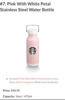 Starbucks 473ml/16oz Gradient Pink Double-Lid Stainless Steel